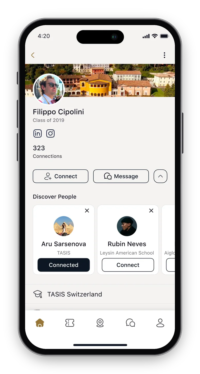 Alma Social app screen